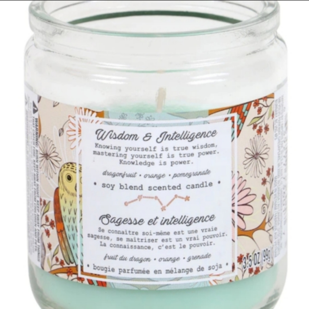 NEW Chakra Element Jar Candle Wisdom and Intelligence💚Light Green